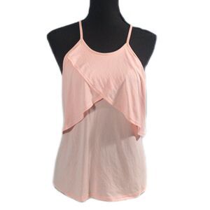 rue21 Peachy Pink Layered Camisole Top Size Medium